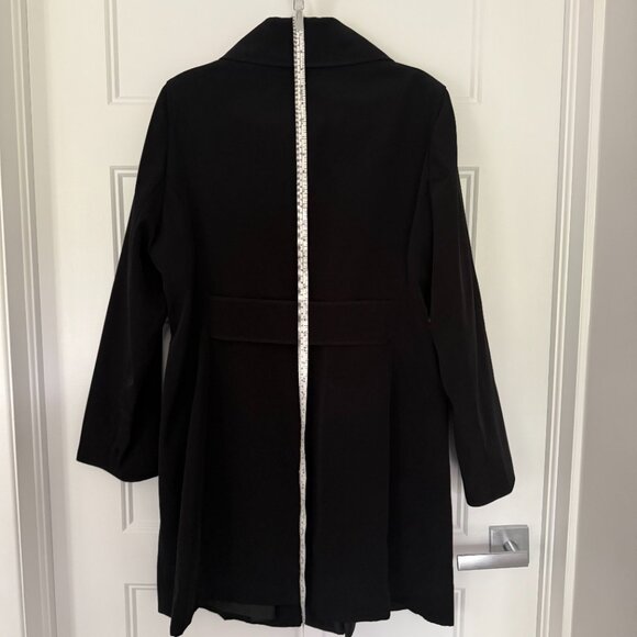 Anne Klein - Black Water Resistant Jacket with Metal Buttons - Size L - Picture 8 of 12